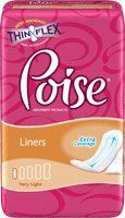 Poise Pantiliner, Extra Plus Absorbency, 24/Bag