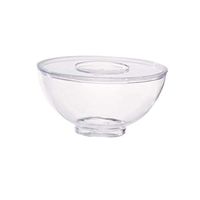 Round Mini Bowl (Case of 240), PacknWood - Recyclable and Disposable Plastic Transparent Bowls (3 oz, 3.03" x 1.45") 209MBMILOU90