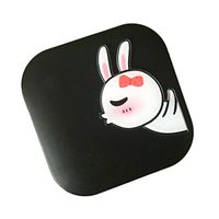 Healifty Contact Case Lenses Storage Box for Travel(Black Pout Rabbit)