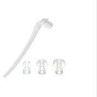 Hearing Amplifier Replacement Domes - 1 x Universal Sound Tube + 3 x Ear Plugs/Ear Tips/Domes for BTE Hearing Aids by iAid (3)