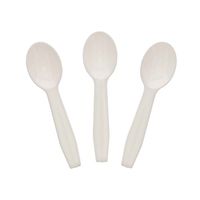 Royal Taster Spoon White Plastic, Package of 100