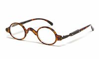 The Professor Teacher Round Oval Vintage Style Unisex Spring Hinge Reading Glasses For Men and Women Readers +2.50 Tortoise (Carrying Case Included)