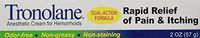 Tronolane Anesthetic Cream for Hemorrhoids, Dual-Action Formula, 2 Ounces (Pack of 3) by Monticello