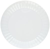 Party Essentials N67004 Party Supplies Tableware, 6" 70-Count, White