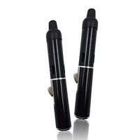 Black Metal All in One Pipe Pocket Size Mordern Tube with Drawstring Bag (Pack of 2)