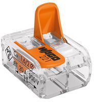 Wago 221-412 LEVER-NUTS 2 Conductor Compact Connectors 200 PK