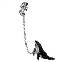 1 Piece Alloy Cartoon Kids Gift Fashion Jewelry Enamel Brooch Badge Collar Pin Daily Novelty Creation Aesthetic Party Girls Woman Jewerly Style Womans Women