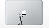 Macbook stick figure serving decal sticker pro air 11 13 15 17