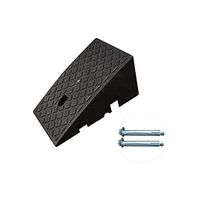 Plastic Scooter Ramp, Portable Anti-Skid Ramps, Bicycle Wheelchair Ramp Outdoor Stair Sill Triangle Pad (Color: Black, Size: 25 40 19cm) (Color : Black)