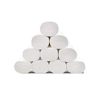 YJYdada 10PC White Roll Paper, 100% Pulp 4 Layers Home Kitchen Replacement Roll Paper Print Interesting Toilet Paper, Excellent Water Absorption (White)