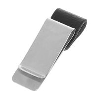 Junlinto,Handmade Leather Stainless Steel Pen Holder Clip Journal Notebook Paper Folder -2