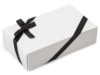 Black Satin Stretch Loops1/2" Wide x 12" Loop with Bow (2 Unit, 50 Pack per Unit.)