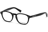 Ermenegildo Zegna EZ5057 - 001 Eyeglass Frame shiny black frame w/ Clear Demo Lens 49mm