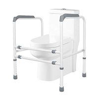 Love lamp High-Strength Free-Standing Toilet Guardrail Toilet Safety Guardrail Toilet Auxiliary Frame Ergonomic Design with Support Handle for Elderly Pregnant Women (Color : A)