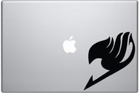 Fairy Tail Guild Insignia - Black Decal for Macbook or Laptop