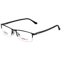 Aroncent Pure Titanium Half Rimless Business Glasses Frame Eyeglasses Clear Lens for Men