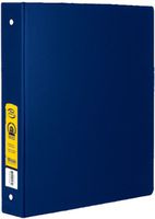BAZIC 1.5"" Blue 3-Ring Binder w/ 2-Pockets Case Pack 12 Computer, Electronics
