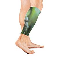 Stretch Sport Calf Sleeve Wild Mushroom Protective Guard for Men Women - Best Footless Compression Socks for Shin Splints,Running,Basketball Football (1 Pair)