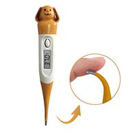 Digital Thermometer for Carton Type - Oral Thermometer Soft Head for Fever, Body Temperature Accurate Fast Reading with LCD Display for Baby and Adults (Orange)