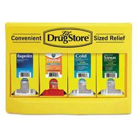 Lil' Drugstore Cold and Flu Single Dose Dispenser, 170-Pieces, Plastic Case, Yellow/Black