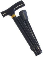 Folding Cane: Cane Folding Black (32.5" - 36.5"), - 4 EA/CS