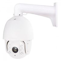 LTS Platinum 2MP 1080p HD-TVI High Speed Dome IR PTZ Camera: 30x/16x Zoom, IP66, Heater, Wall Mount, Pelco P/D, 24v AC, OSD/UTC, 400 ft Infrared, 2yr