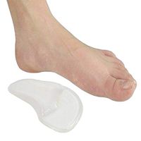GrmeisLemc Creative Flatfoot Corrector Shoe Pads Soft Breathable Silicone Arch Support Translucent Insoles Orthotics Inserts