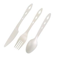 Earth's Natural Alternative Compostable Cutlery Sets (50 Count), White