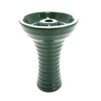 Ceramic Funnel Hookah Bowl - Green