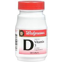 Walgreens Vitamin D3 5000 IU Dietary Supplement Softgels 100 Each