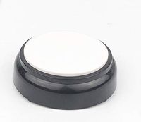 Sinardo Telling Time and Date for Elderly Impaired Sight or Blind Extra Large Button Talking Clock,Color White Black