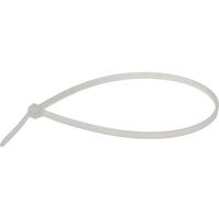 Pearstone 8" Plastic Cable Ties - Clear (100-Pack)
