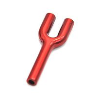 Metal Two Hose Snuff Tube Snorters Double Tube Sniffer (1 pc)