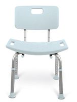 Medline MDS89745KDMB Knockdown Bath Bench with Back and Microban (Pack of 2)