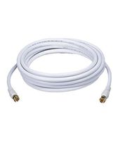 FYL 15ft (180") RG6 Coaxial Coax White HD Satellite HDTV Antenna Cable TV Cord Wire