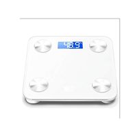 TIZHONG Bluetooth Body Fat Scale Smart Scale Digital Bathroom Wireless Weight Scale, Body Composition Analyzer with Smartphone App (Color : White)