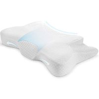 Himimi Multifunctional Sleeper Cervical Pillow，Dual Core Memory Foam Pillow Ergonomic Design for Neck and Shoulder Pain Relief with Washable Hypoallergenic Breathable Pillowcase (Dual-core)
