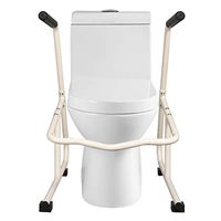Toilet Safety Rail for Bathroom,Toilet Railing Assist, and Handrail Grab Bar,Compact Support Frame for Handicap Senior Bariatrics, Elderly