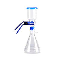 Fristaden Lab Vacuum Filtration Distillation Apparatus | 500mL Filtering Flask | 300mL Graduated Funnel Borosilicate Glass | Strong Aluminum Clamp | Lab Suction Apparatus for Filtering