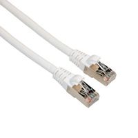 Amphenol MP-6ARJ45SNNW-050 Cat6A FTP Patch Cable, Shielded, RJ45, 650- MHz, 50', White