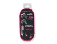 Outer Groove Stereo Earphones-OUTERGROOVE/Pink Stereo Earphones/Optimized Clarity and Noise Reduction