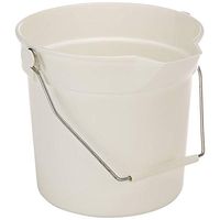 Impact 10 Qt. Deluxe Heavy-Duty Bucket, White, 5510W, Lot of 12