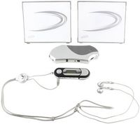 Sonic Impact 5070 256 MB MP3 Player with SI-5 Portable Flat-Panel Speakers