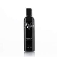 Alister For Men Massage Oil Moisturizing Pheroboost Infused with Relaxing Lavendar, Mint, Olive Oil + Coconut - Soothe Stress + Tension - Vegan, Cruelty-Free, Sulfate-Free, Paraben-Free - 4 oz