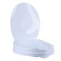 Raised Toilet Seats Medical Elevated and Commode Booster Seat Riser,Bathroom Safety Extender Assists Disabled, Elderly, Handicapped,Cover6.6cm