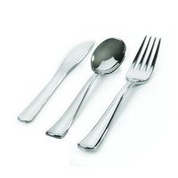 Silver Look Plastic Cutlery