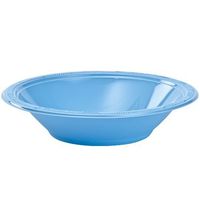 Hanna K. Signature Collection 50 Count Plastic Bowl, 12-Ounce, Light Blue