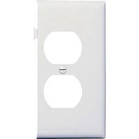 Pass & Seymour PJSE8W Duplex Outlet Opening End Section Wall Plate, White