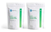 as-is Organic Hemp Seed Protein Powder 80%, Plant-Based, Non-GMO, Unflavored, 16oz (Pack of 2)