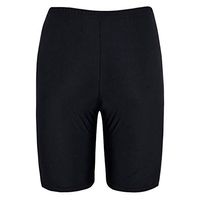 Women's Swimsuit Swim Shorts Trunks Jiayit Women Sport Sunscreen Elastic Bathing Bottom Skinny Capris Swim Shorts Trunks (M, Black)